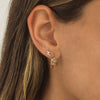  Double Mini Hoop Earring 14K - Adina Eden's Jewels