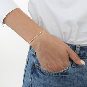  Pastel Rainbow Tennis Bracelet - Adina Eden's Jewels