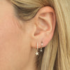  Diamond Star Huggie Earring 14K - Adina Eden's Jewels