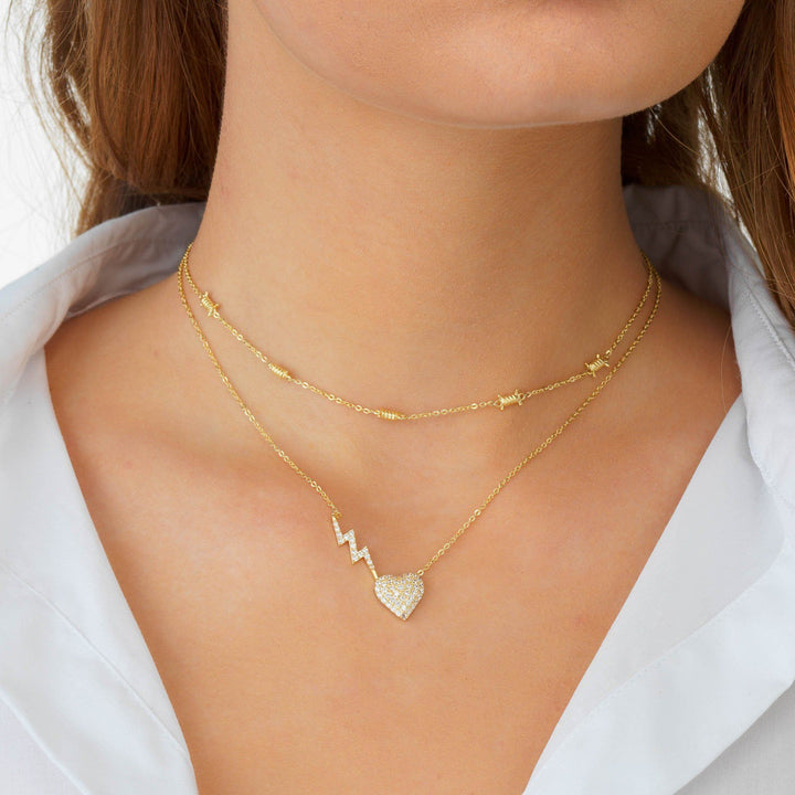  Heart-Struck Necklace - Adina Eden's Jewels