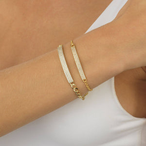  Pavé Bar Bracelet - Adina Eden's Jewels