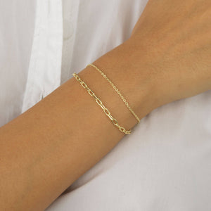  Oval Link X Chain Bracelet - Adina Eden's Jewels