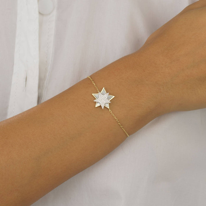  Mother of Pearl Star Bracelet - Adina Eden's Jewels