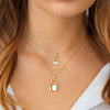  Engravable Lock Necklace - Adina Eden's Jewels