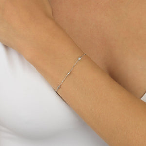  Diamond Multi Bezel Bracelet 14K - Adina Eden's Jewels