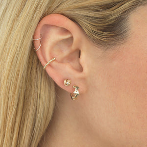  Butterfly Huggie Earring 14K - Adina Eden's Jewels