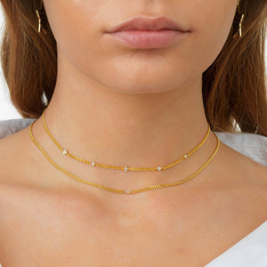  Stones Cuban Choker - Adina Eden's Jewels