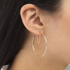  Chain Hoop Earring 14K - Adina Eden's Jewels