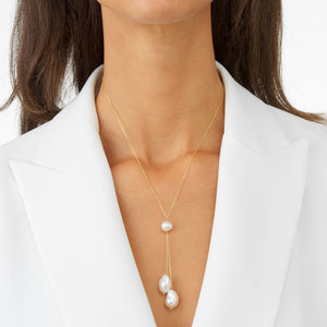  Dangling Pearl Lariat - Adina Eden's Jewels