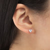  Mini Heart CZ Stud Earring - Adina Eden's Jewels