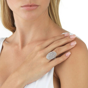  Baguette Oval Ring - Adina Eden's Jewels