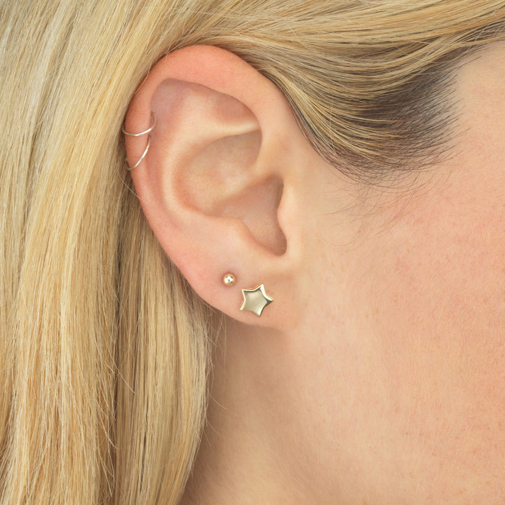  Star Stud Earring 14K - Adina Eden's Jewels