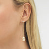  Old English Initial Drop Stud Earring - Adina Eden's Jewels
