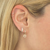  Open Heart Huggie Earring 14K - Adina Eden's Jewels
