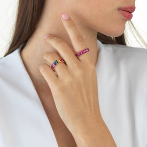  Baguette Eternity Ring - Adina Eden's Jewels