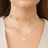  Gothic Initial Necklace 14K - Adina Eden's Jewels