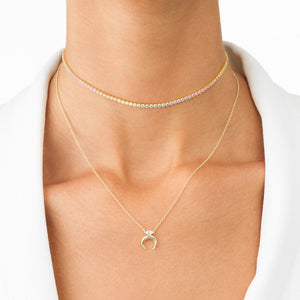  Pastel Rainbow Tennis Choker - Adina Eden's Jewels