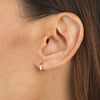  High Polish Solid Huggie Earring 14K - Adina Eden's Jewels