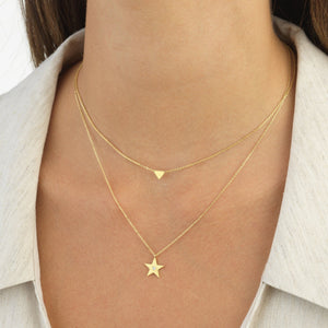  Diamond Star Necklace 14K - Adina Eden's Jewels