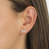  Curve Stone Ear Climber 14K - Adina Eden's Jewels