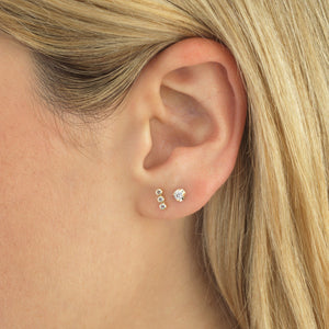  CZ Stud Earring 14K - Adina Eden's Jewels