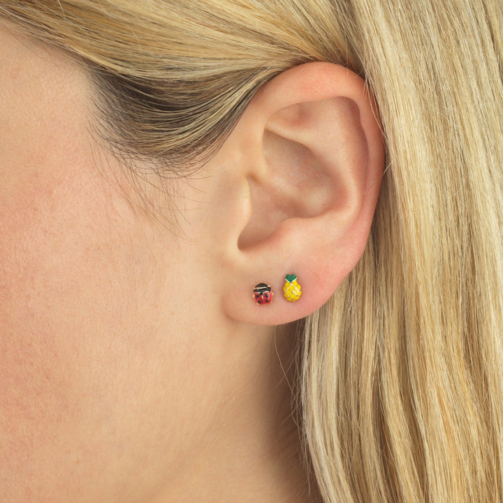  Pineapple Stud Earring 14K - Adina Eden's Jewels