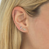  Multi Teardrop Stud Earring 14K - Adina Eden's Jewels