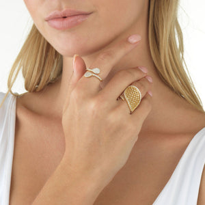  CZ Caged Ring - Adina Eden's Jewels