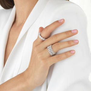  Double Row CZ Ring - Adina Eden's Jewels