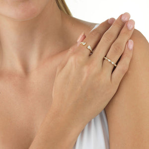 Mini Baguette Ring - Adina Eden's Jewels