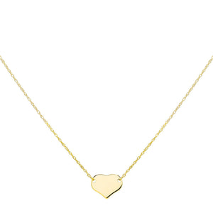 14K Gold Mini Heart Necklace 14K - Adina Eden's Jewels