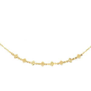 Gold Diamond Cut Choker 14K - Adina Eden's Jewels