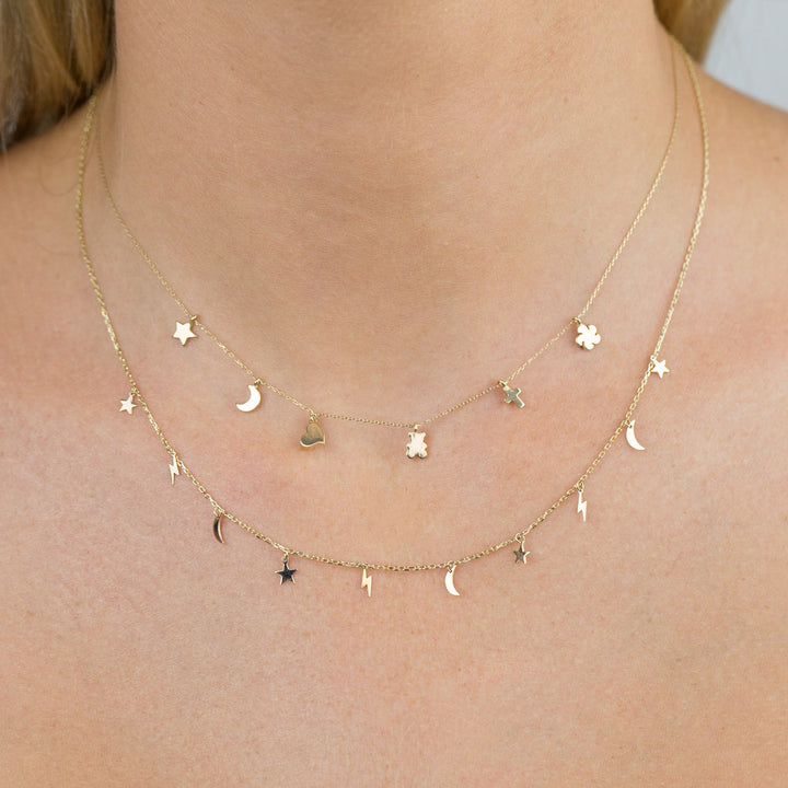  Celestial Necklace 14K - Adina Eden's Jewels