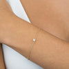  Diamond Tiny Flower Bracelet 14K - Adina Eden's Jewels