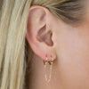  Handcuff Huggie Earring 14K - Adina Eden's Jewels