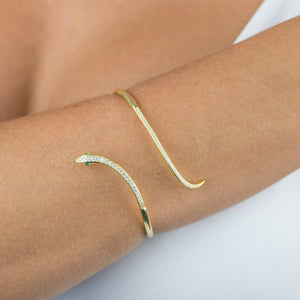  Pavé Snake Bangle - Adina Eden's Jewels