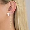  Engraved Heart Stud Earring - Adina Eden's Jewels