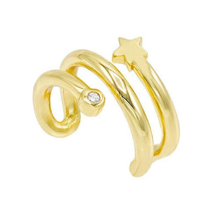 Gold Star Ear Cuff - Adina Eden's Jewels