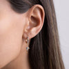  Long Pave Starburst Huggie Earring - Adina Eden's Jewels