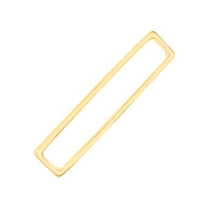 Gold / Single Solid Bar Cartilage Cuff - Adina Eden's Jewels