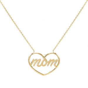 14K Gold Mom Necklace 14K - Adina Eden's Jewels
