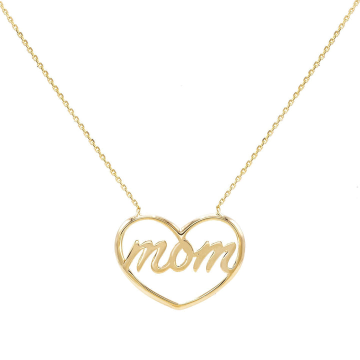 14K Gold Mom Necklace 14K - Adina Eden's Jewels