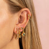  Multi Ball Charm Huggie Earring - Adina Eden's Jewels