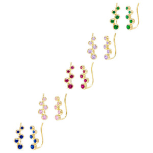 Combo Omega Mini Bubble Ear Climber Combo Set - Adina Eden's Jewels