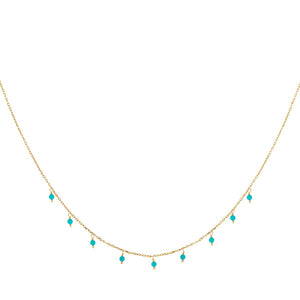 Turquoise Turquoise Beaded Necklace - Adina Eden's Jewels