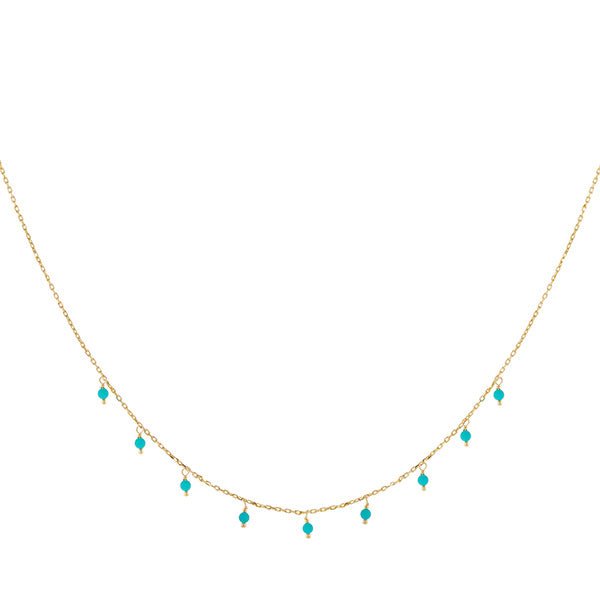 Turquoise Turquoise Beaded Necklace - Adina Eden's Jewels