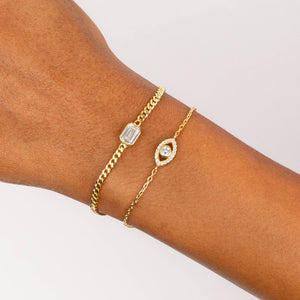  CZ Colored Evil Eye Bracelet - Adina Eden's Jewels