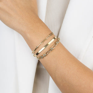  Paperclip Link Bracelet 14K - Adina Eden's Jewels