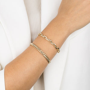  Cuban Chain Bangle 14K - Adina Eden's Jewels