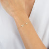  Diamond Double Butterfly Bracelet 14K - Adina Eden's Jewels